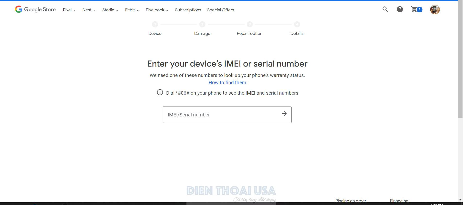 check bảo hành google pixel
